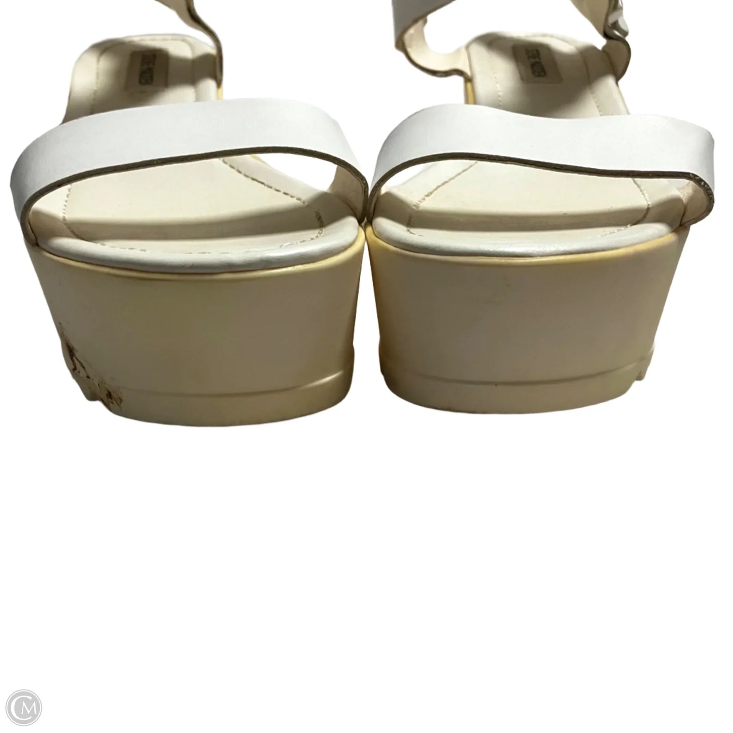 Shoes Heels Wedge By Steve Madden In White, Size: 10