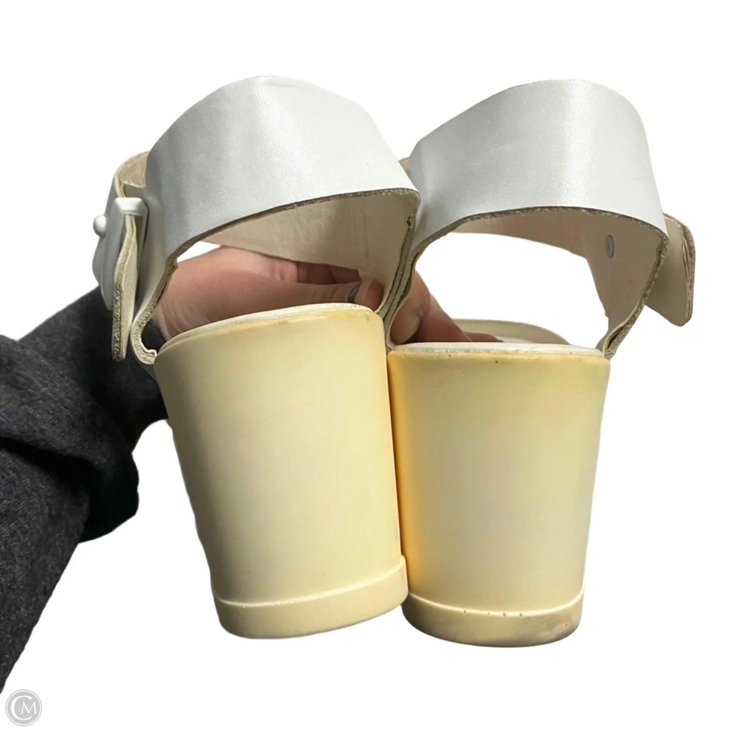 Shoes Heels Wedge By Steve Madden In White, Size: 10