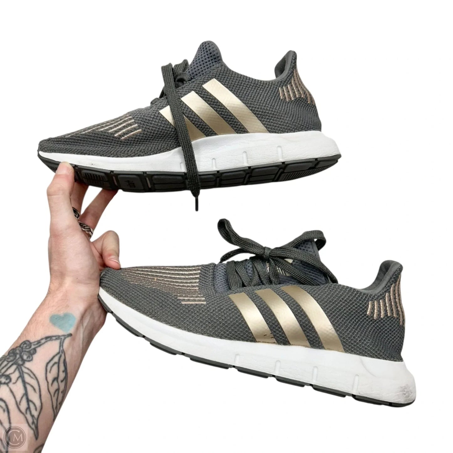 Shoes Athletic By Adidas In Grey, Size: 6.5