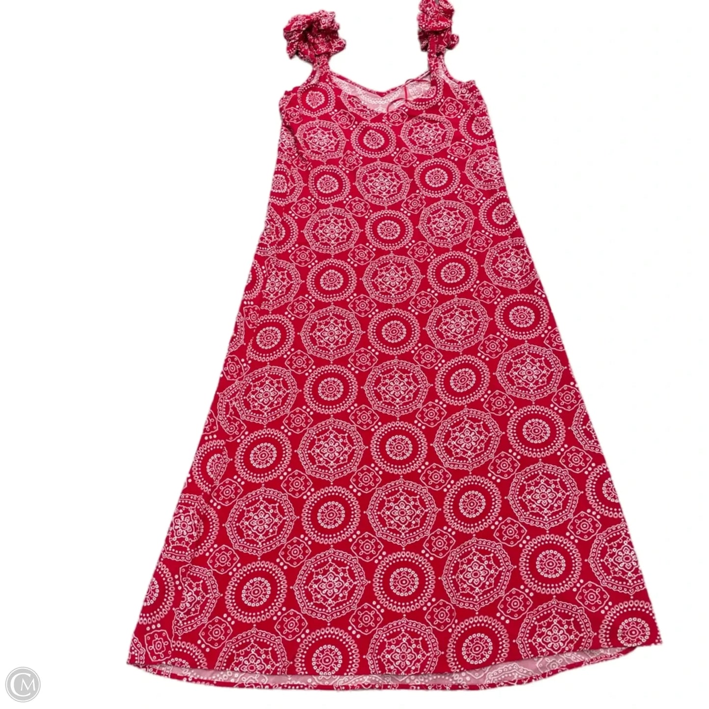 Dress Casual Maxi By Vince Camuto In Red & White, Size: Xxs