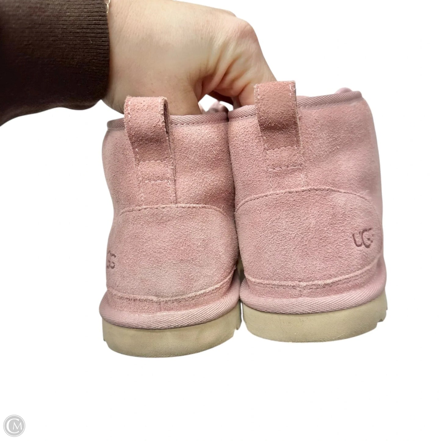 Boots Designer By Ugg In Pink, Size: 8