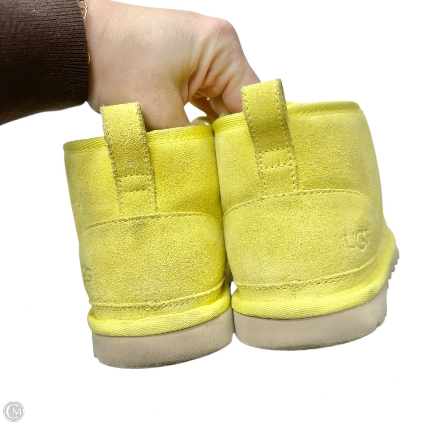 Boots Designer By Ugg In Yellow, Size: 8