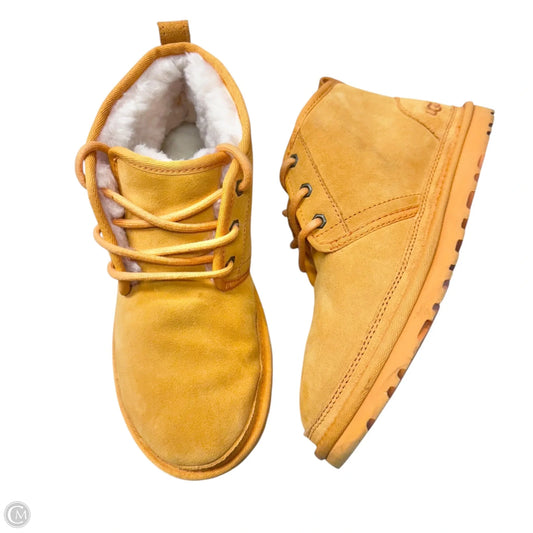 Boots Designer By Ugg In Orange, Size: 7