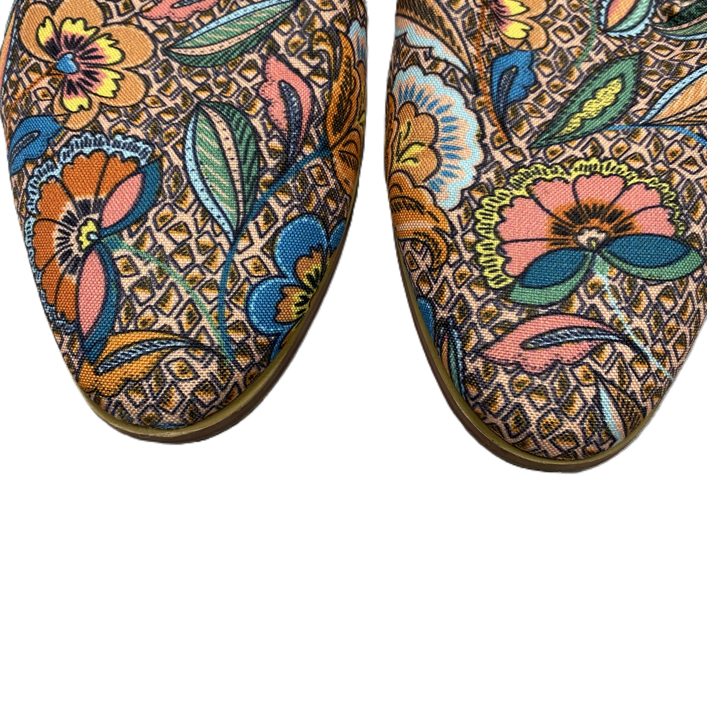 Floral Print Shoes Flats By Inkkas, Size: 7