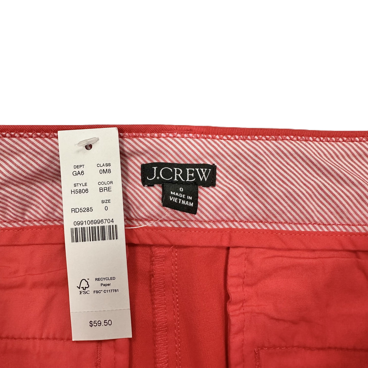 Red Shorts By J. Crew, Size: 0