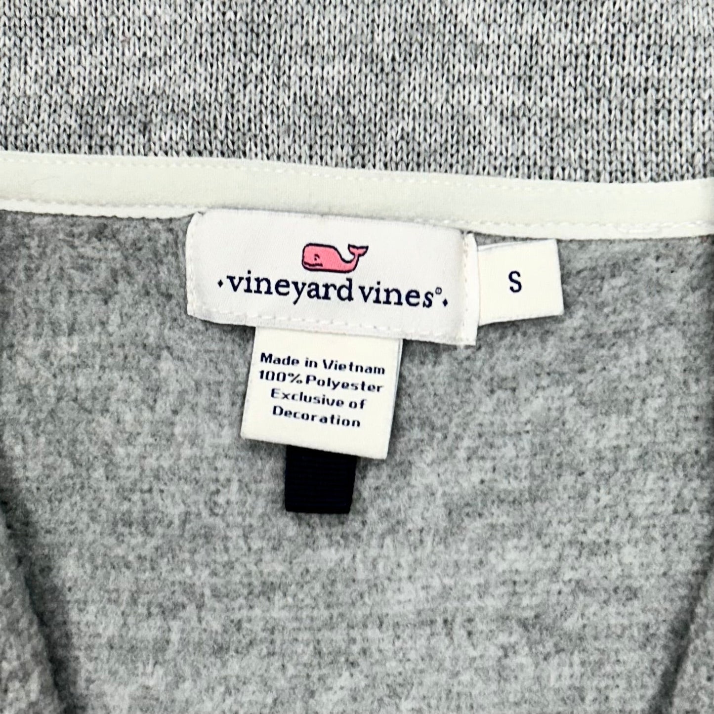 Vest Fleece By Vineyard Vines In Grey, Size: S