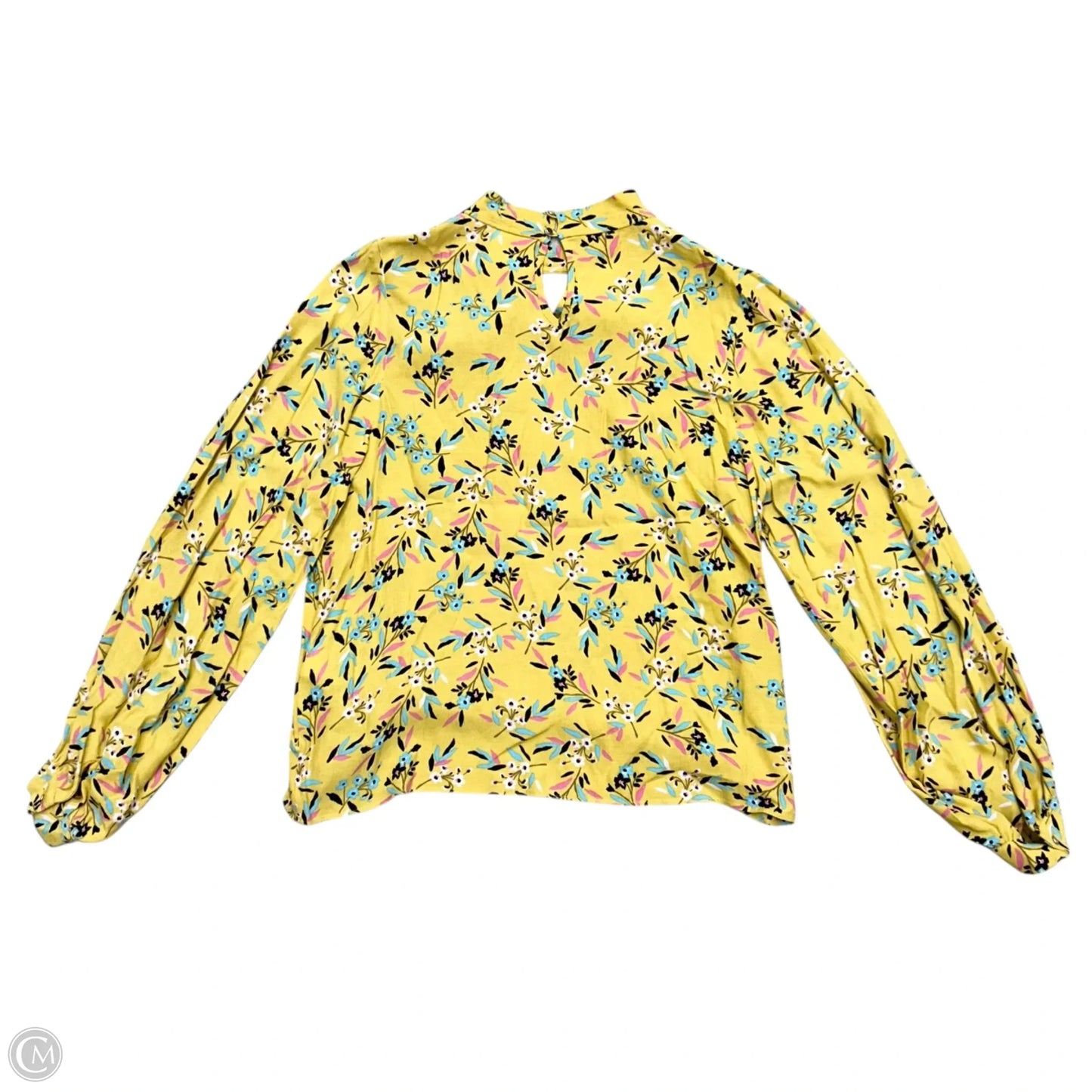 Blouse Long Sleeve By Maeve In Yellow, Size: Xl