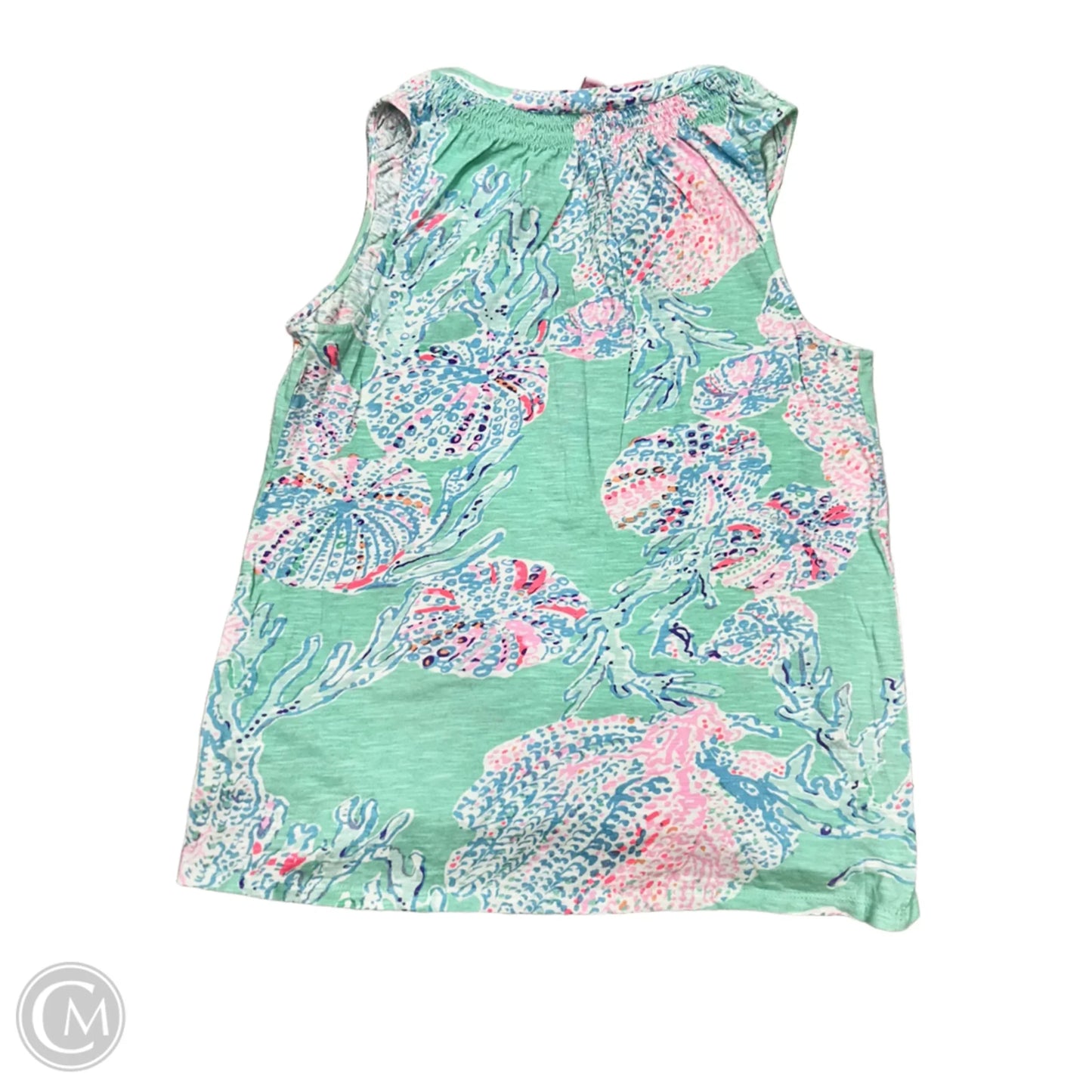 Top Sleeveless Designer By Lilly Pulitzer In Teal, Size: S