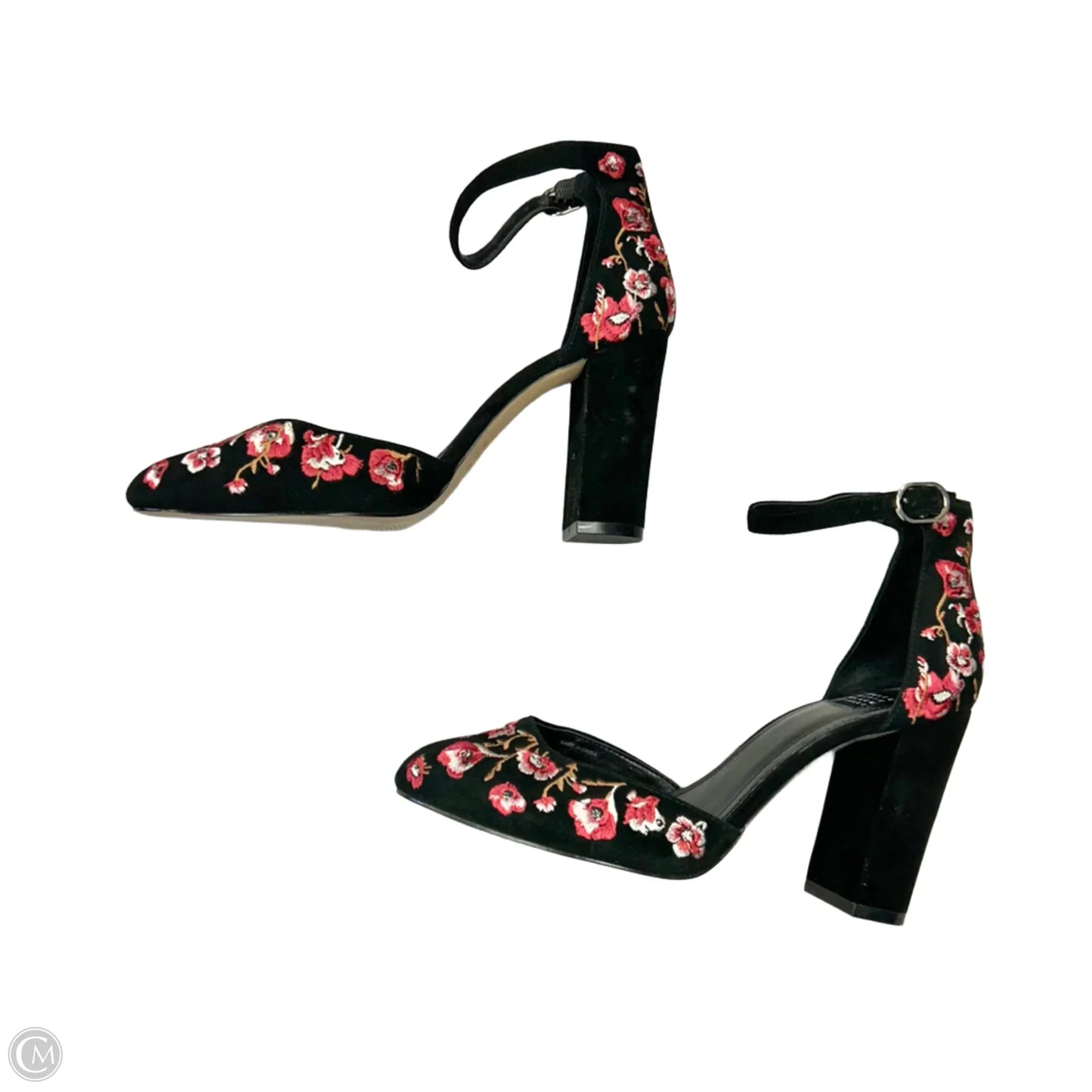 Shoes Heels Block By White House Black Market In Black & Pink, Size: 7.5