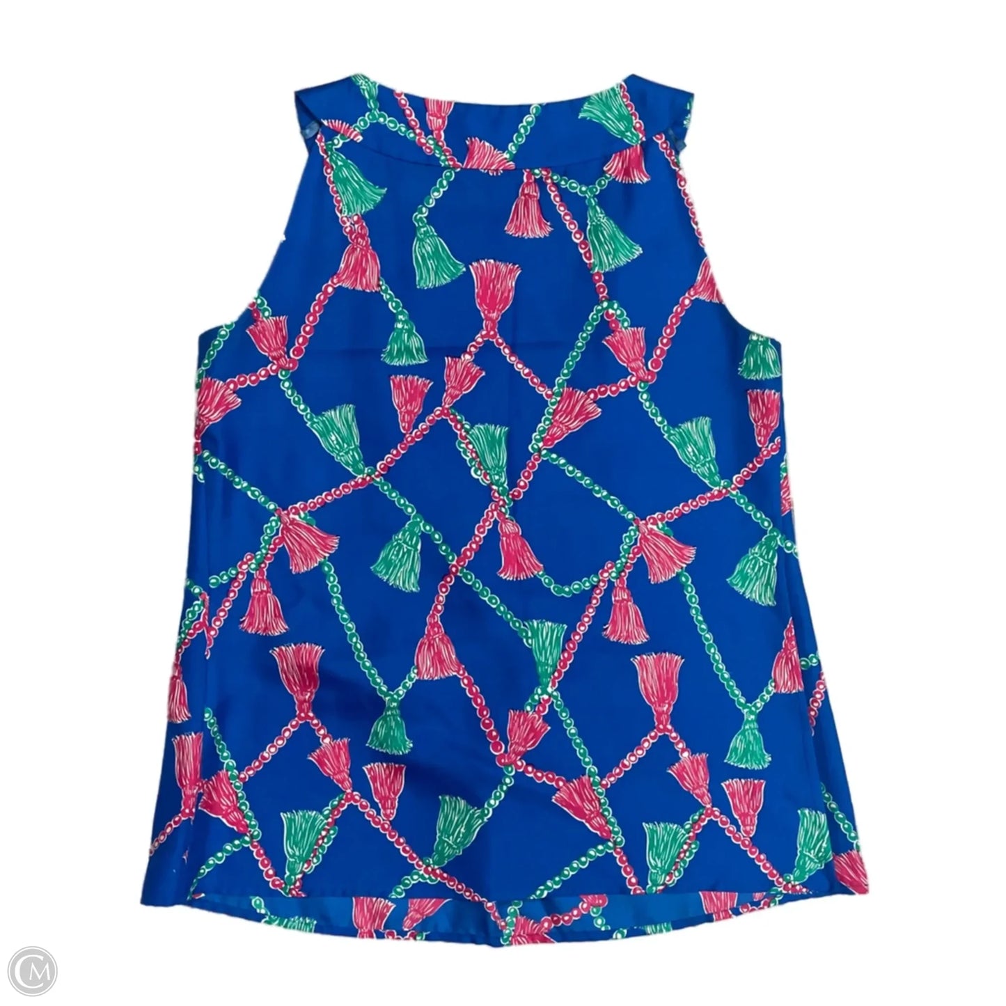 Top Sleeveless Designer By Lilly Pulitzer In Blue & Pink, Size: S