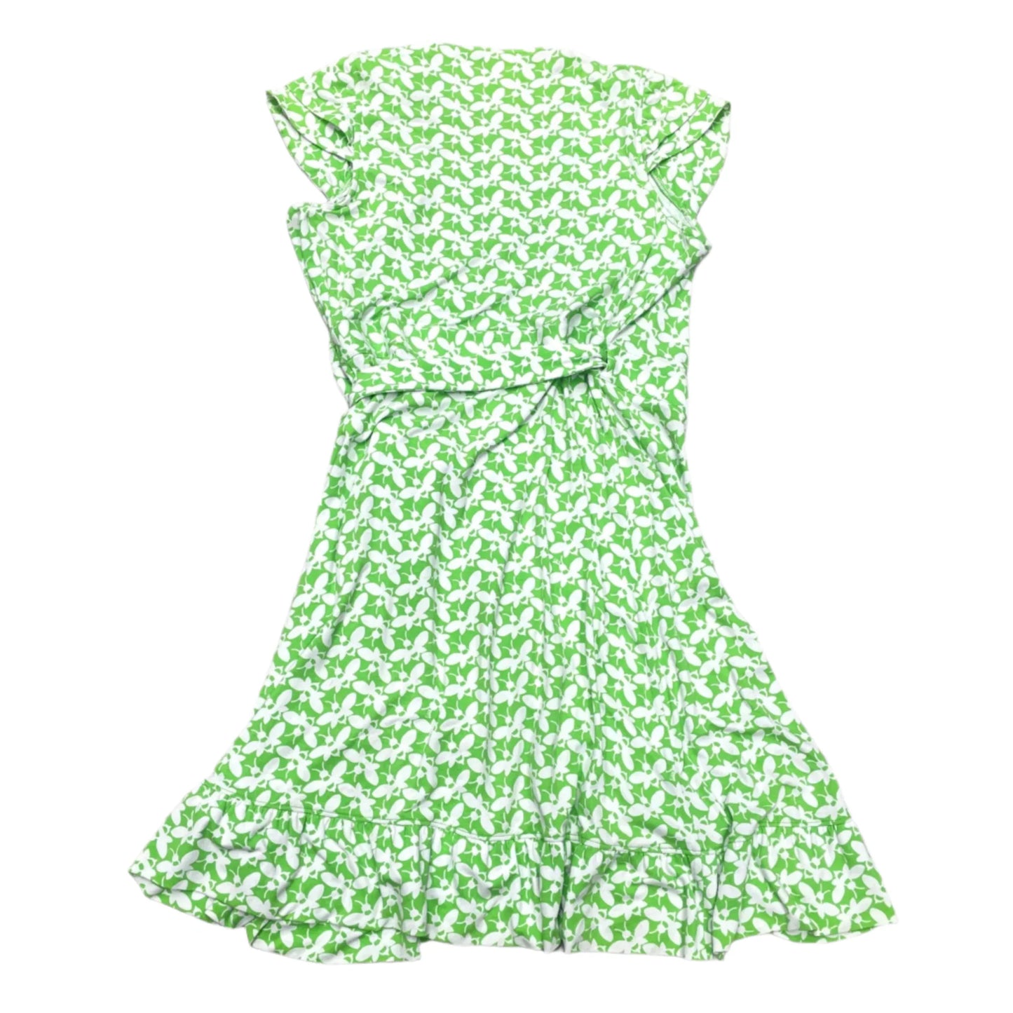 Dress Designer By Lilly Pulitzer In Green & White, Size: M