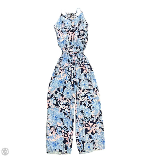 Jumpsuit Designer By Lilly Pulitzer In Blue & Pink, Size: M