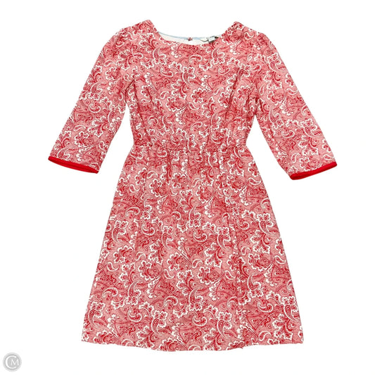 Dress Casual Short By Boden In Red & White, Size: Sp