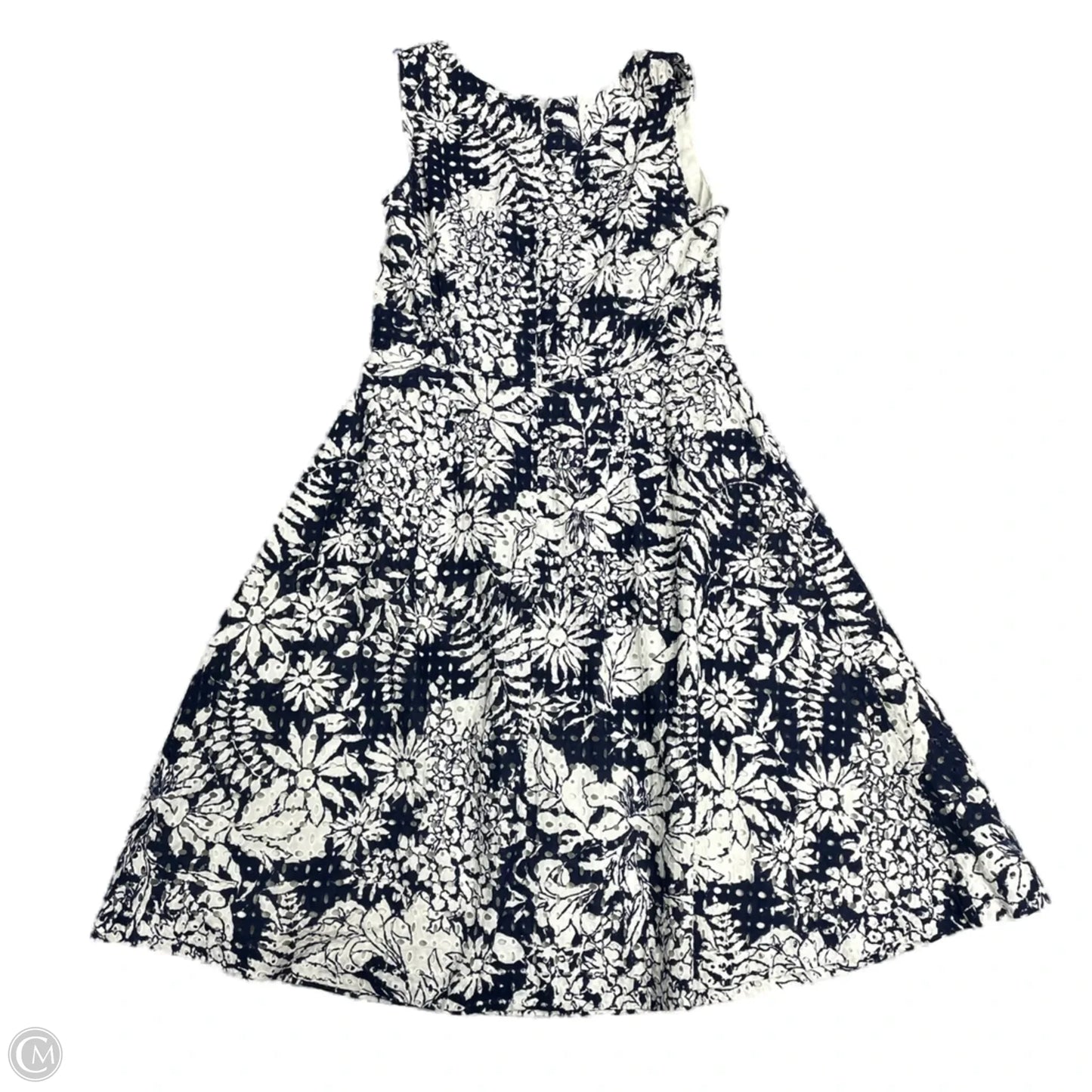 Dress Party Midi By Boden In Blue & White, Size: Mp
