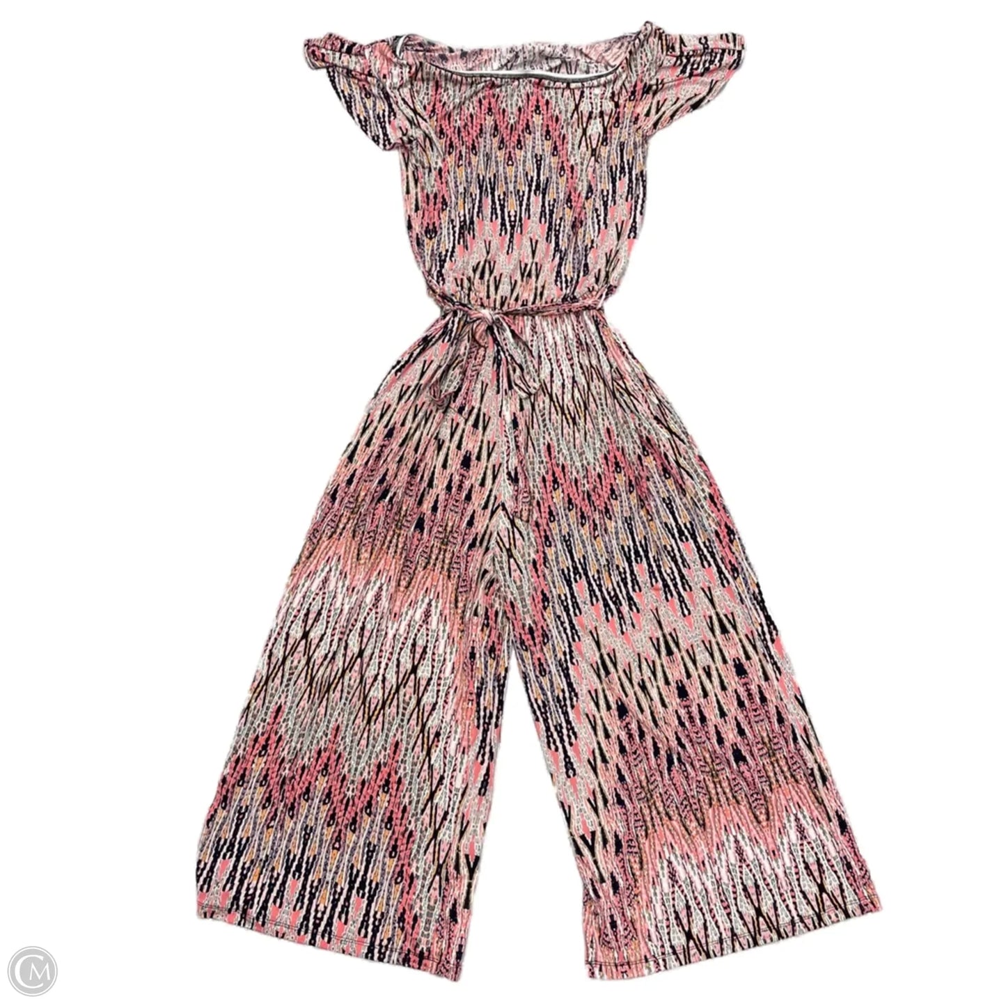 Jumpsuit By Clara Sun Woo In Black & Pink, Size: L