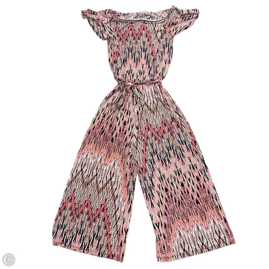 Jumpsuit By Clara Sun Woo In Black & Pink, Size: L