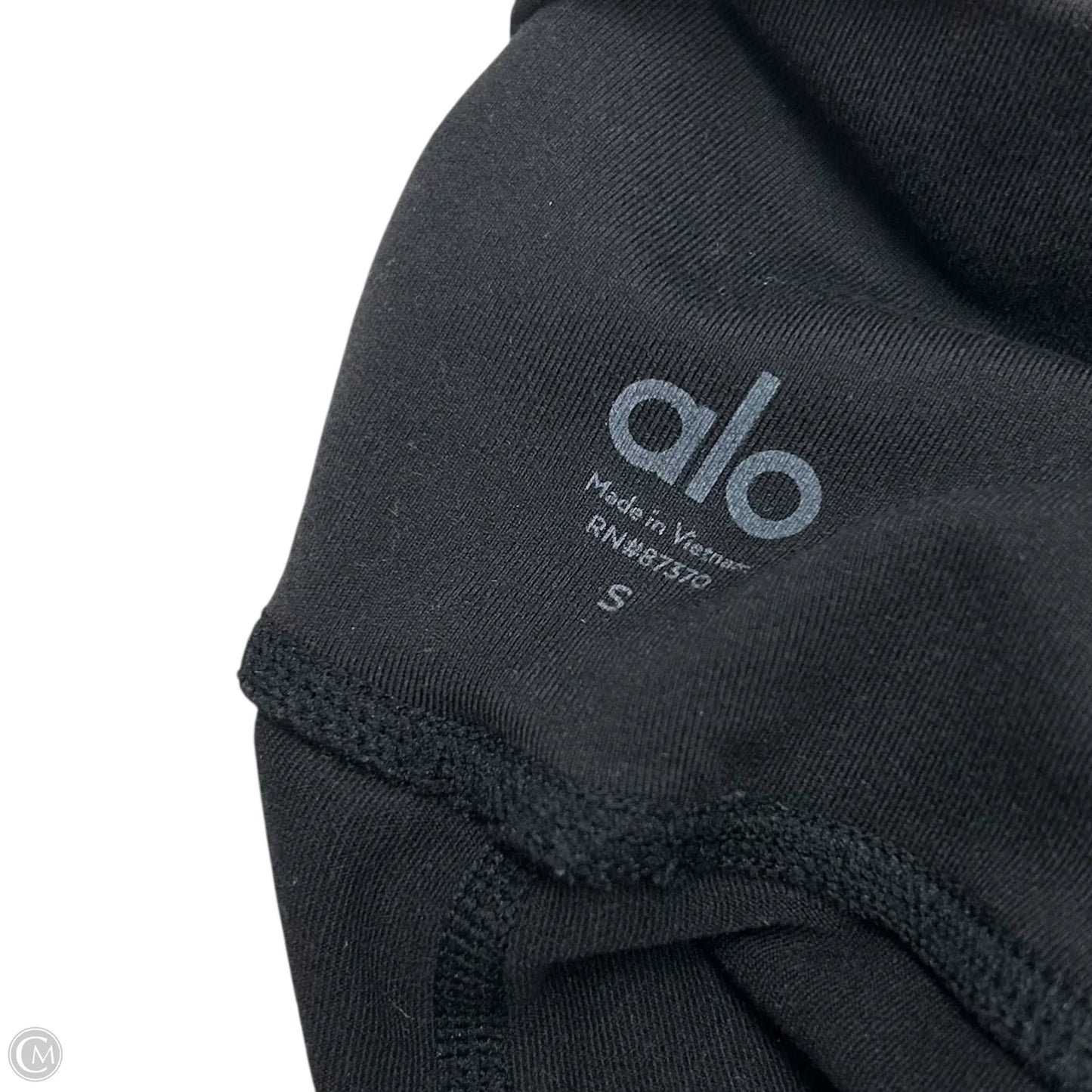 Athletic Leggings By Alo In Black & Cream, Size: S