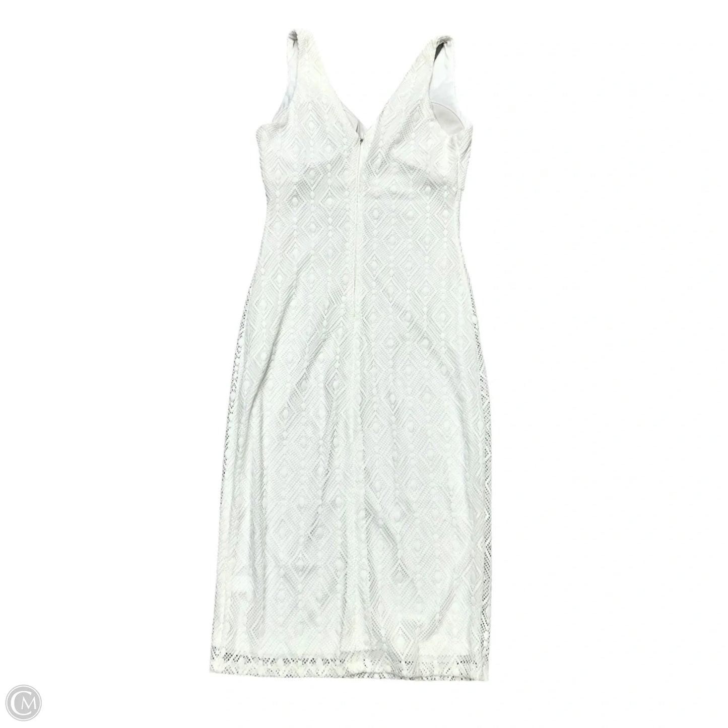 Dress Party Midi By Guess In White, Size: Xs