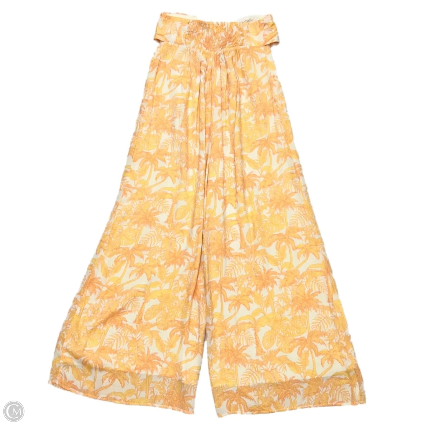 Jumpsuit By Storia In Orange & Yellow, Size: S