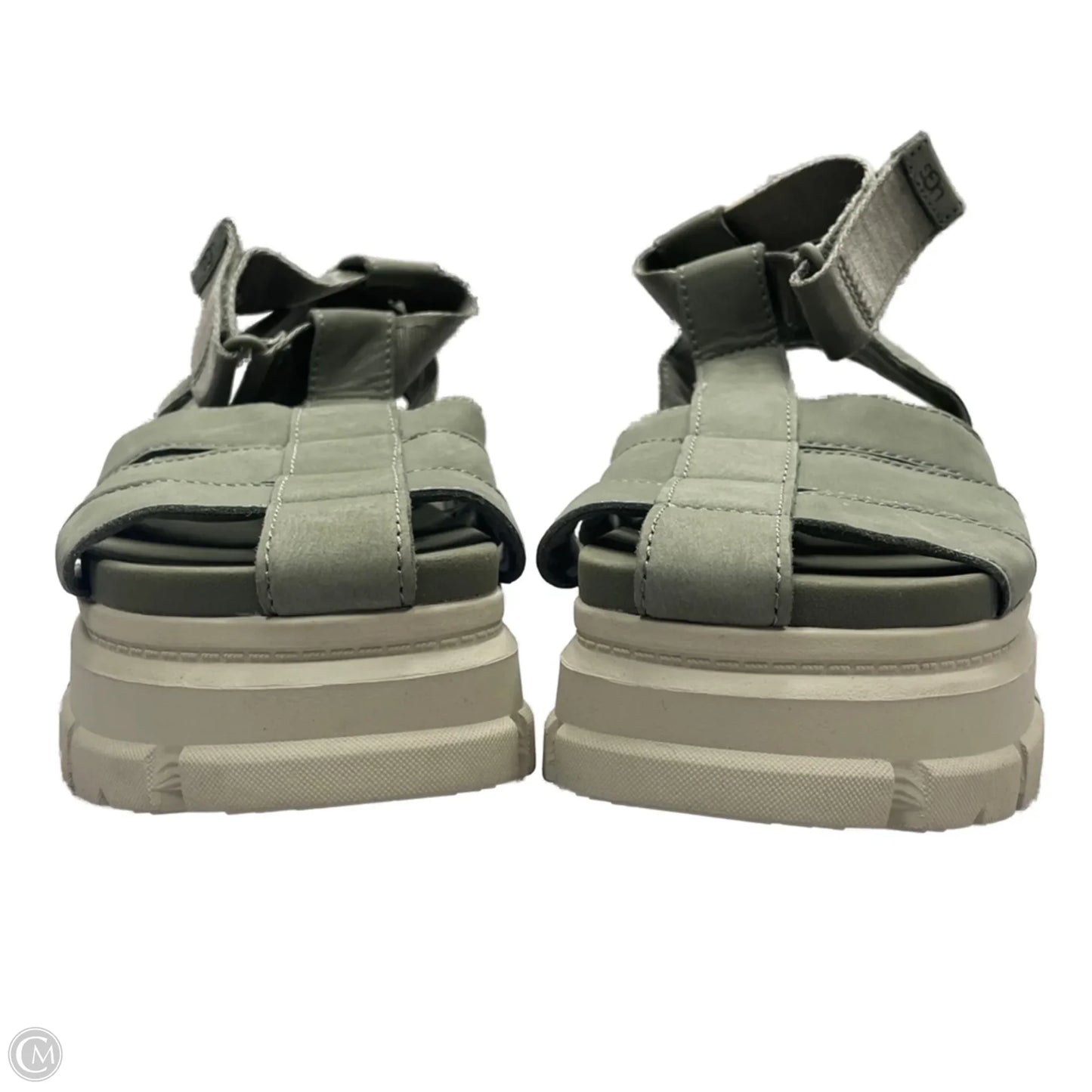 Sandals Designer By Ugg In Green, Size: 8.5