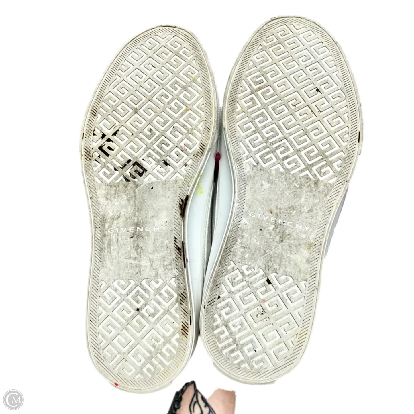 Shoes Luxury Designer By Givenchy In Pink & White, Size: 7