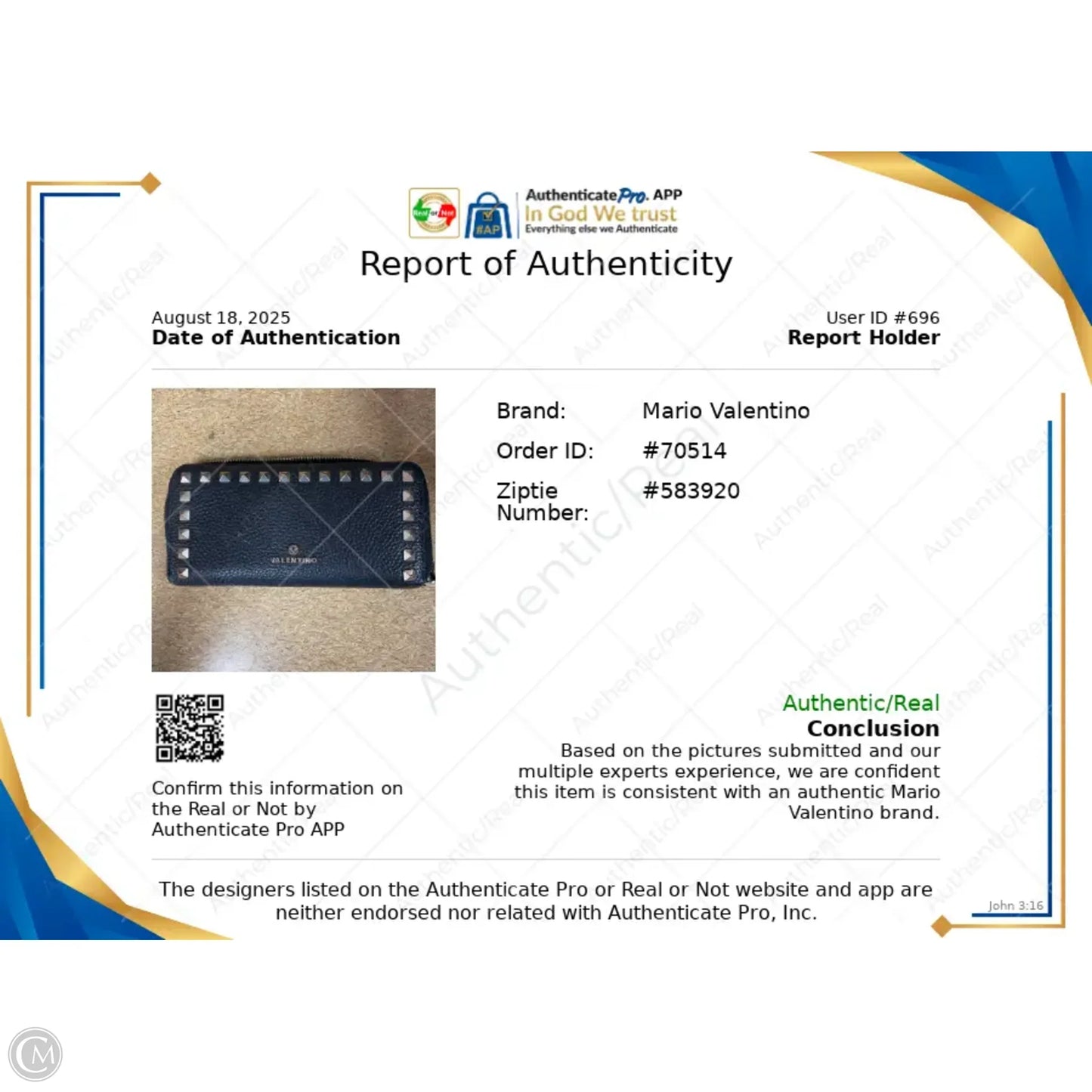 Wallet Designer By Valentino-mario, Size: Medium