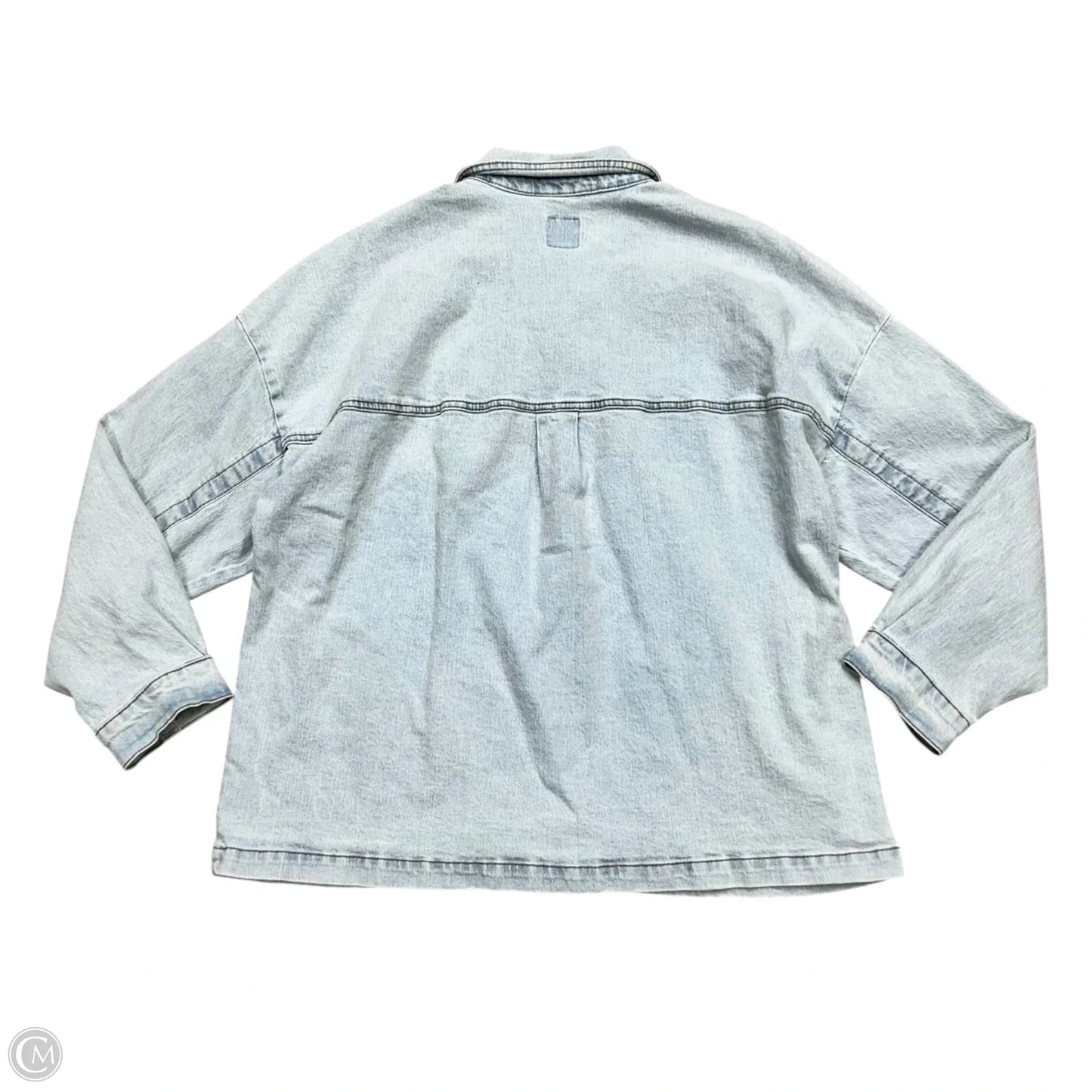 Jacket Denim By Kensie In Blue Denim, Size: L