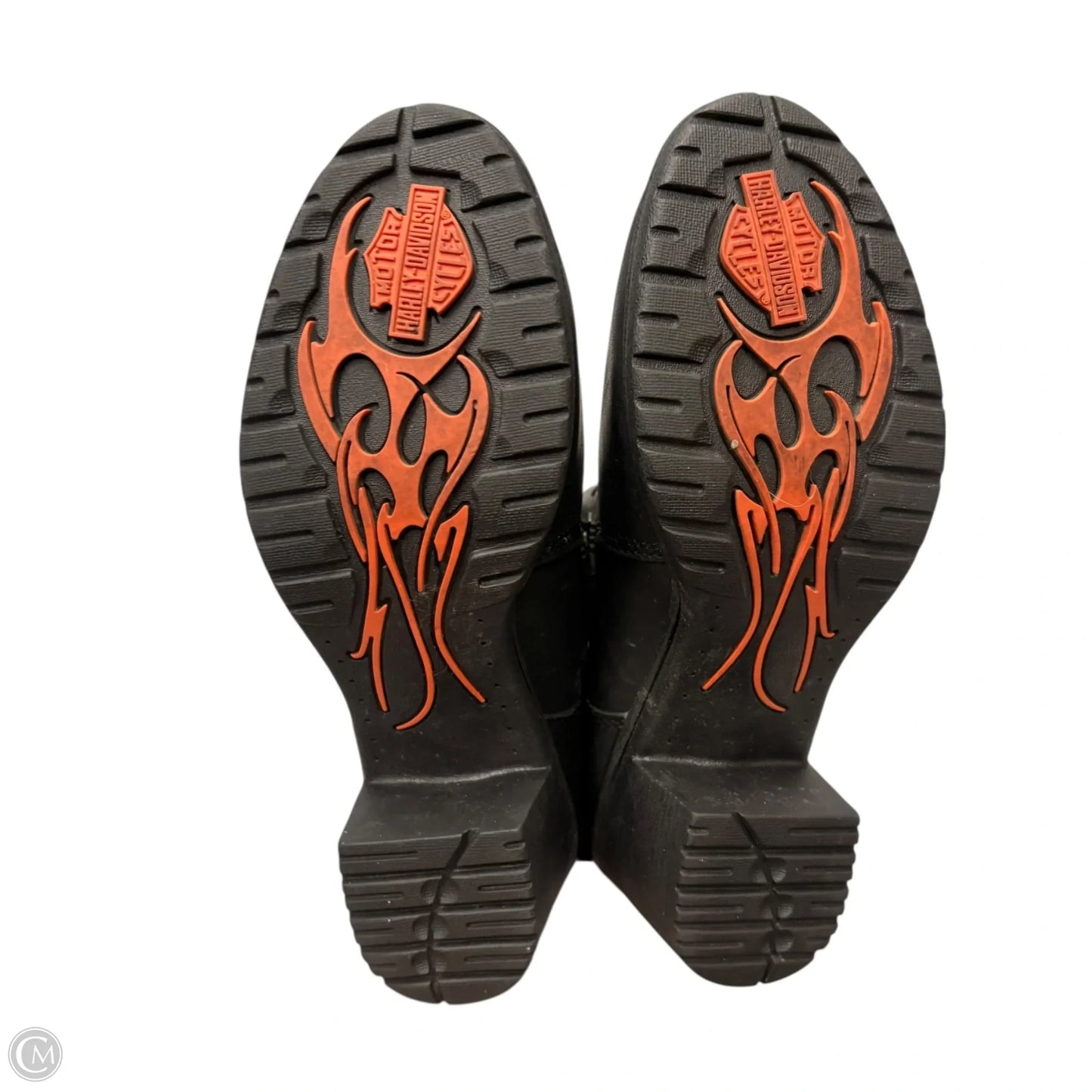 Boots Leather By Harley Davidson In Black, Size: 8