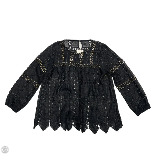 Blouse Long Sleeve By Maeve In Black, Size: Xs