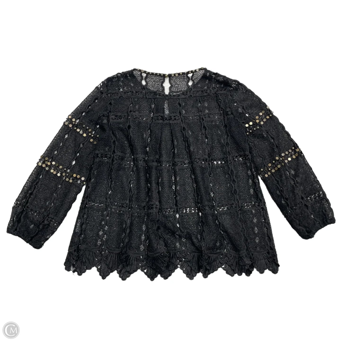 Blouse Long Sleeve By Maeve In Black, Size: Xs