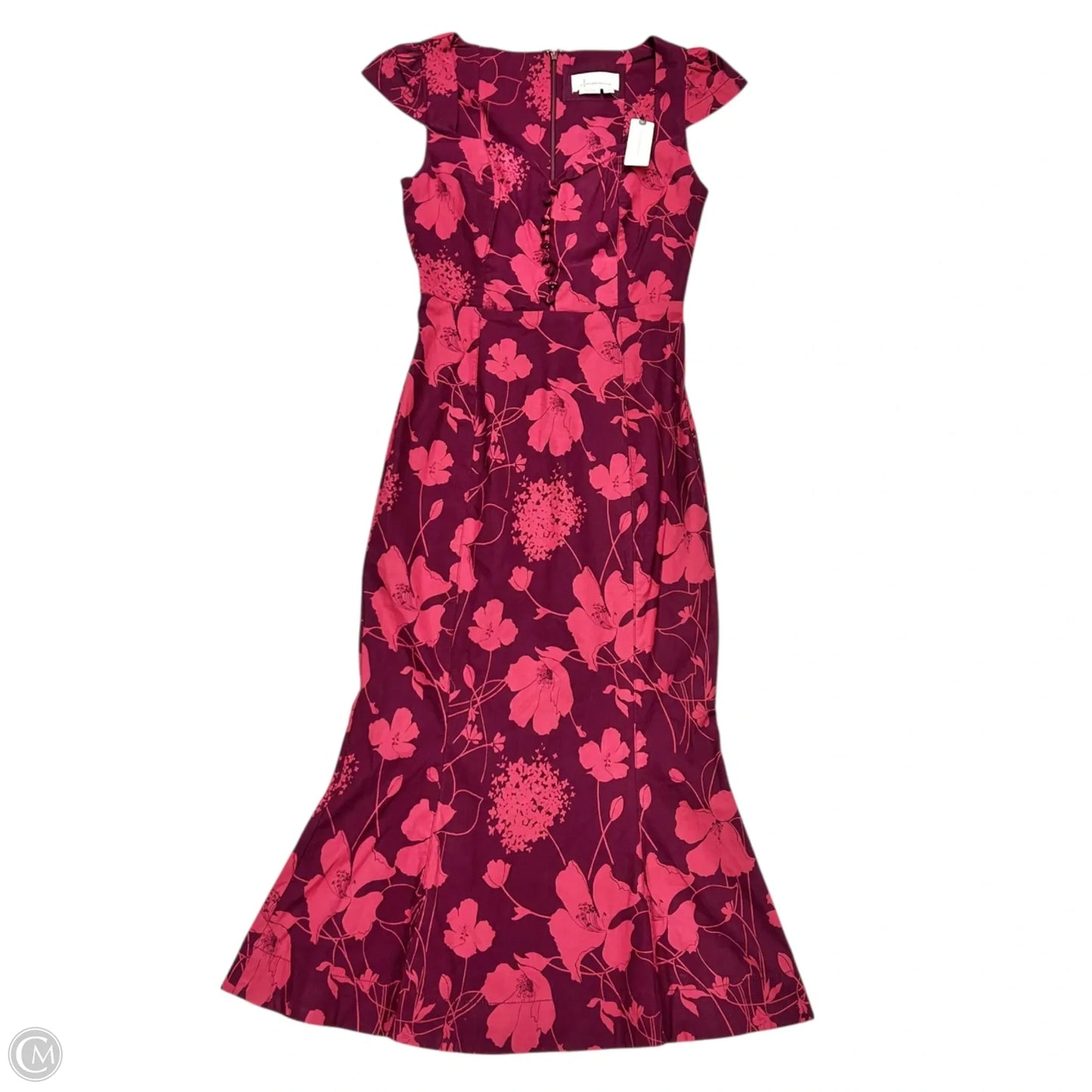 Dress Party Long By Anthropologie In Pink & Purple, Size: Xs