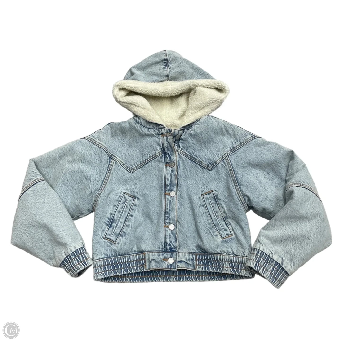 Jacket Denim By Bdg In Blue Denim, Size: S