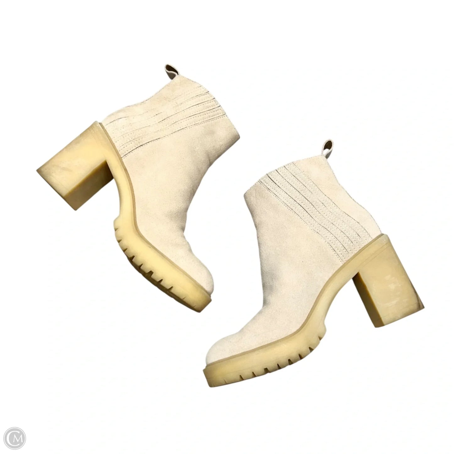 Boots Ankle Heels By Dolce Vita In Taupe, Size: 8.5