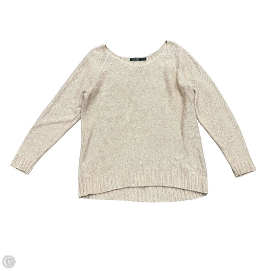 Sweater By Lauren By Ralph Lauren In Tan, Size: Xl