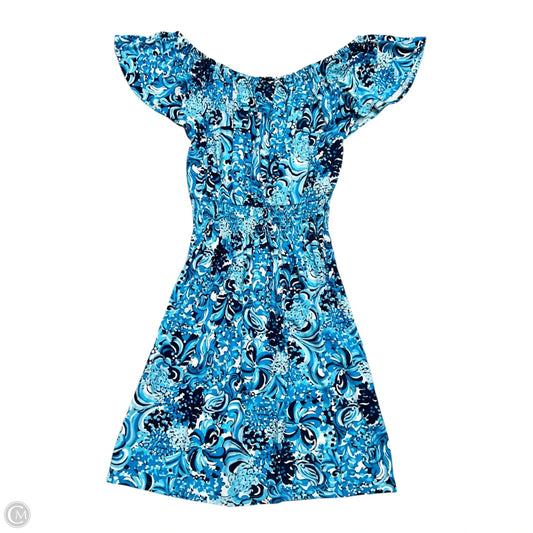 Dress Designer By Lilly Pulitzer In Blue & White, Size: M