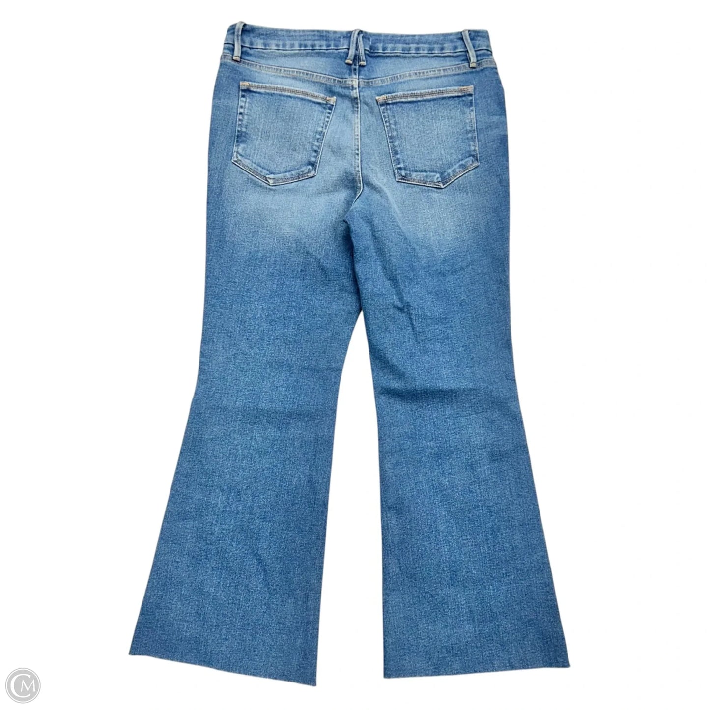 Jeans Boot Cut By Good American In Blue Denim, Size: 12