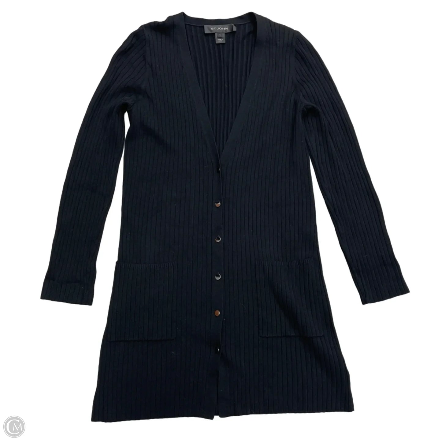 Cardigan By St. John In Black, Size: S