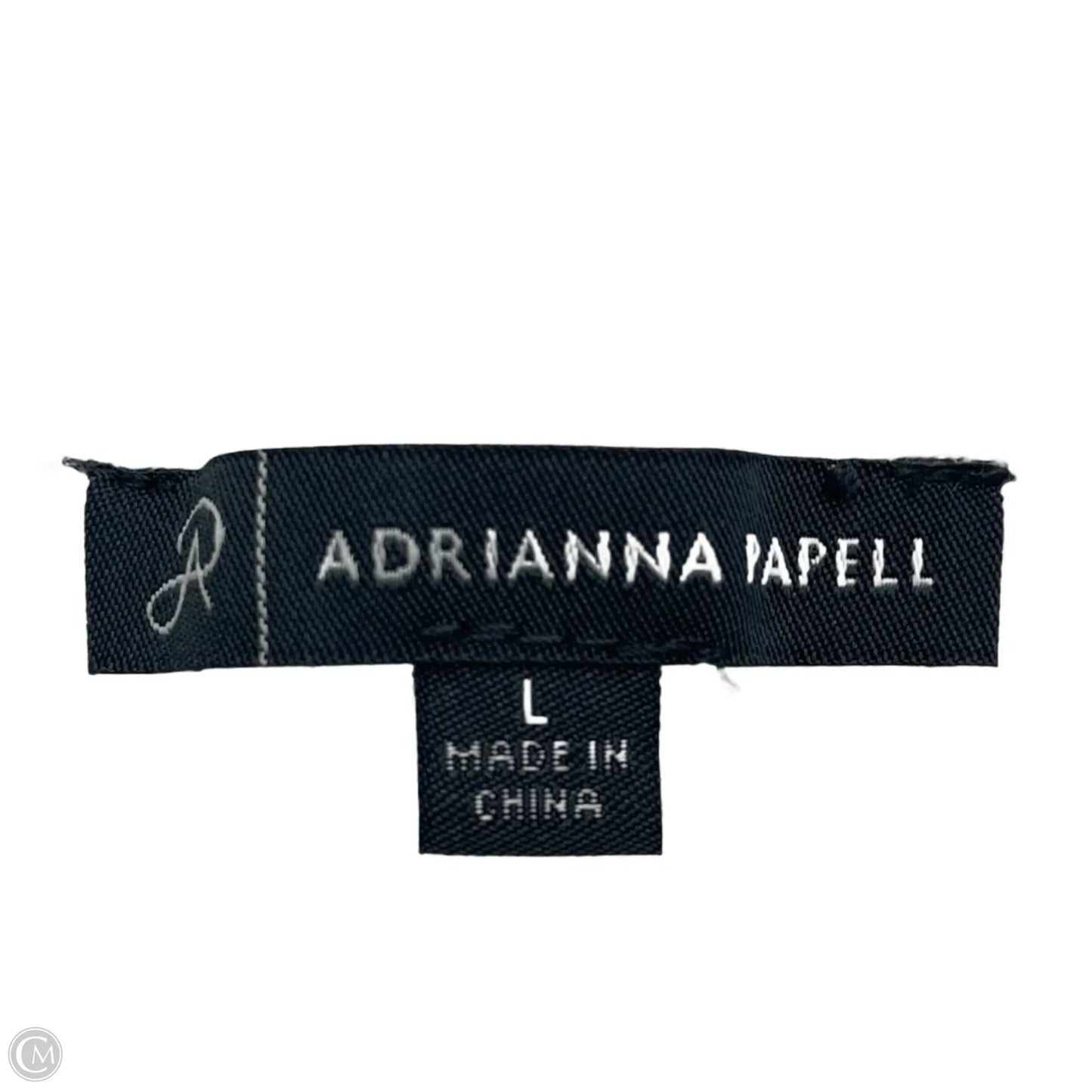 Top Short Sleeve By Adrianna Papell In White, Size: L