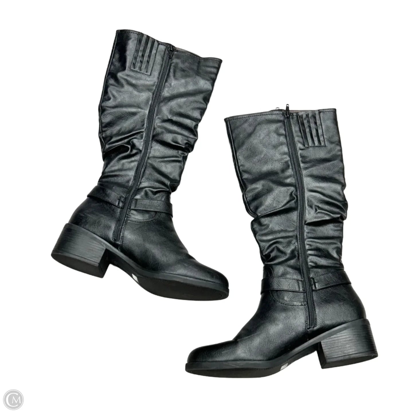 Boots Knee Heels By White Mountain In Black, Size: 11