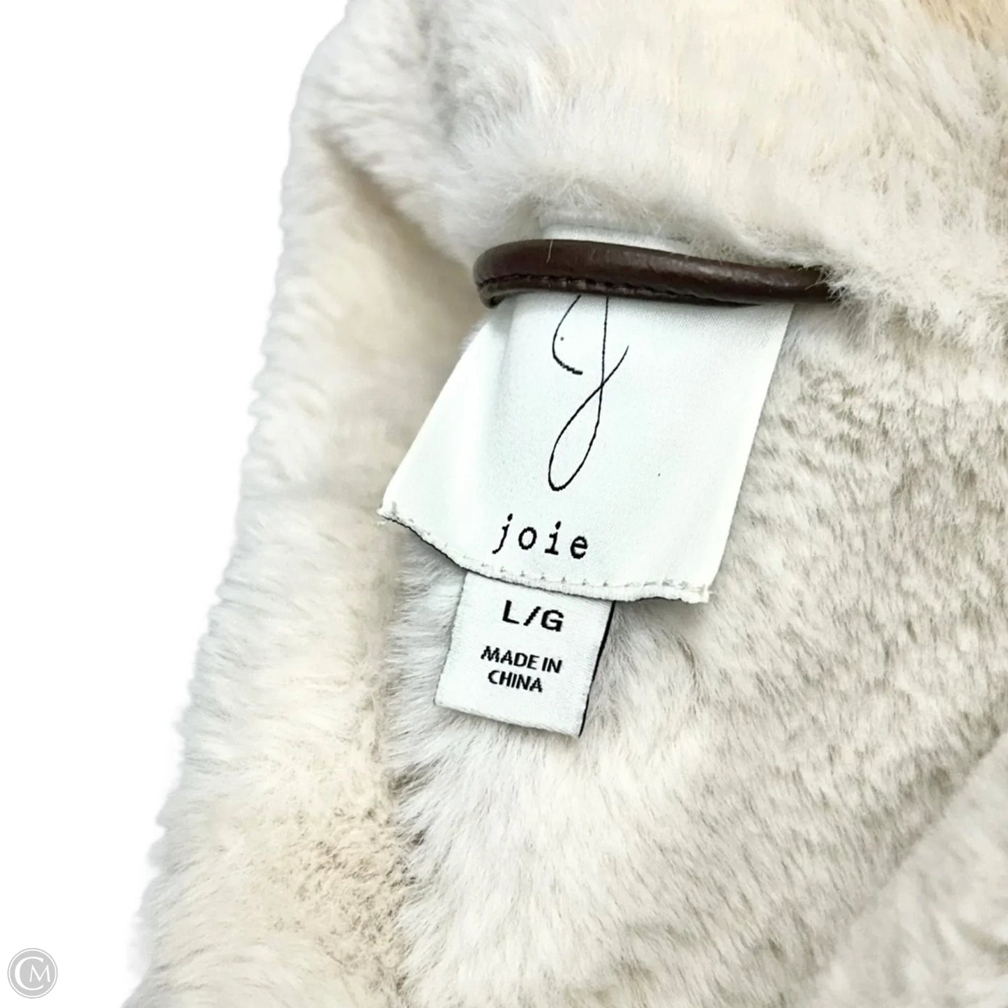 Coat Faux Fur & Sherpa By Joie In Brown & Cream, Size: L