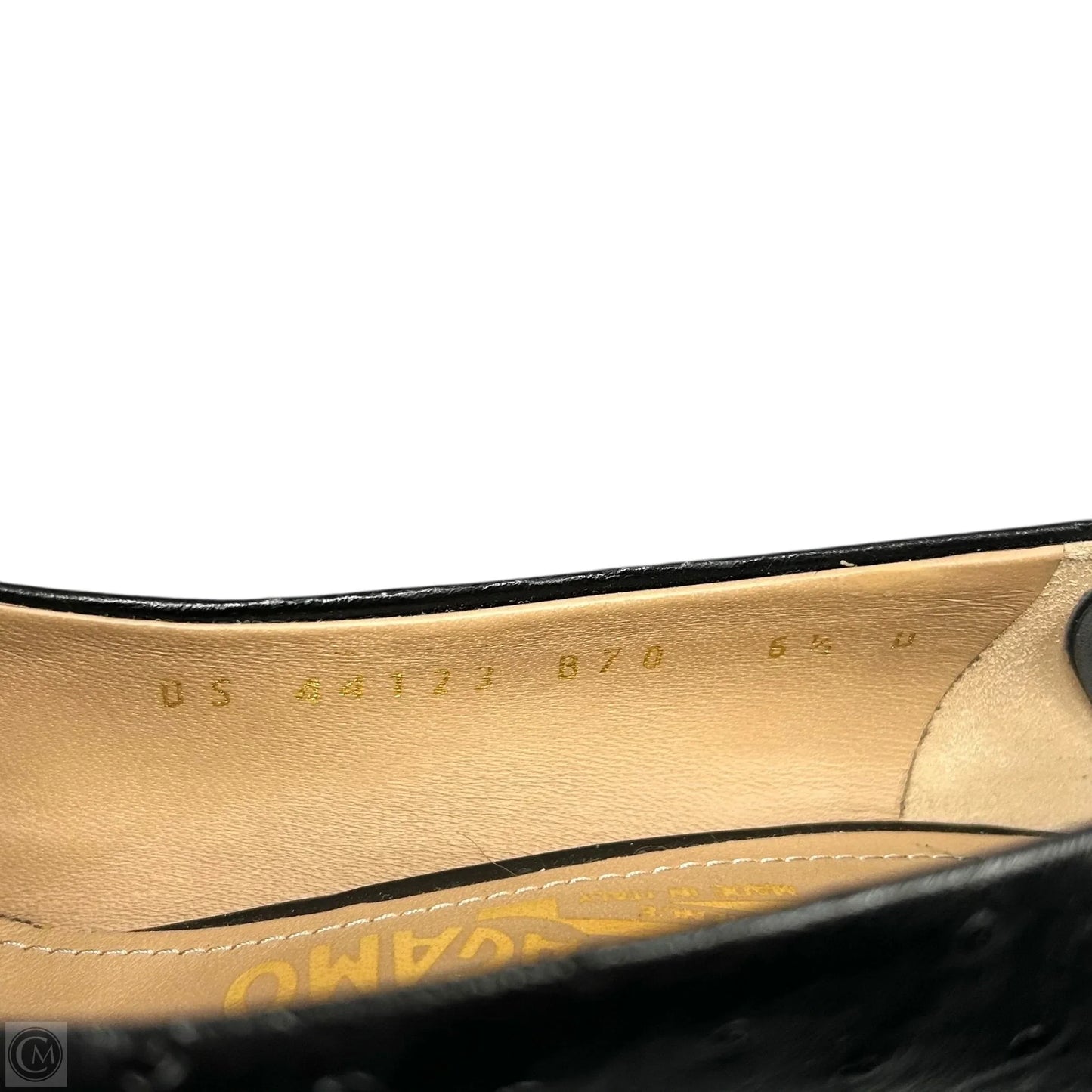 Shoes Luxury Designer By Ferragamo In Black, Size: 6.5