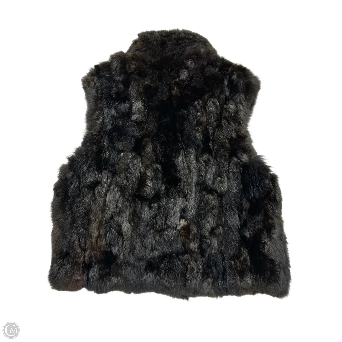 Vest Fur In Dark Brown, Size: M