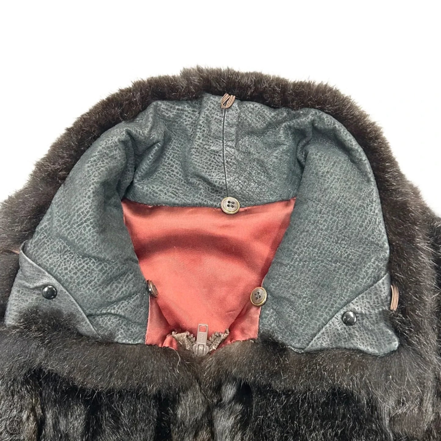 Vest Fur In Dark Brown, Size: M