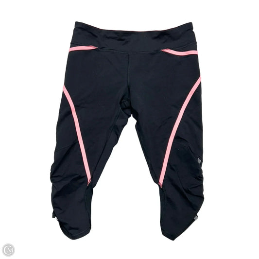 Athletic Leggings Capris By Lululemon In Black & Pink, Size: M