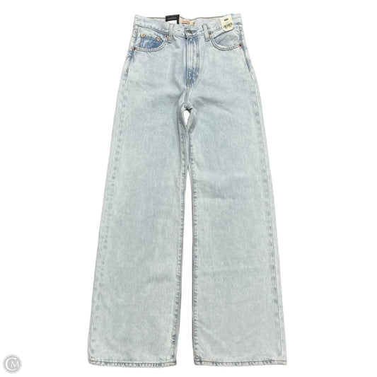 Jeans Straight By Levis In Blue Denim, Size: 2