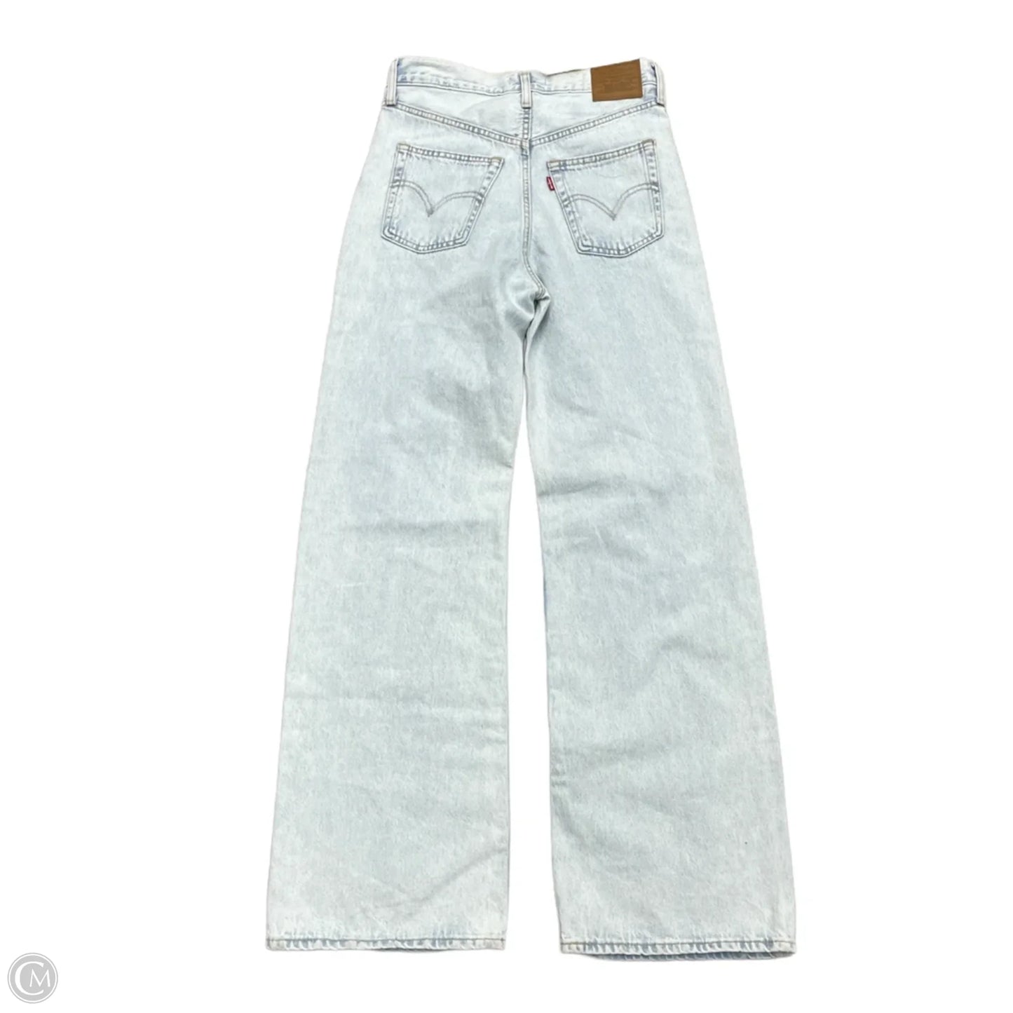 Jeans Straight By Levis In Blue Denim, Size: 2