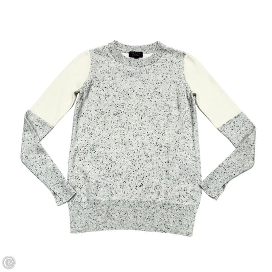 Sweater Cashmere By Rag And Bone In Cream & Grey, Size: Xxs