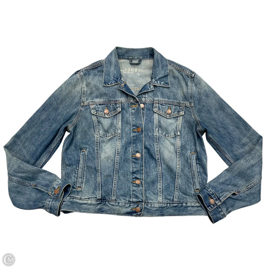 Jacket Denim By Gap In Blue Denim, Size: L
