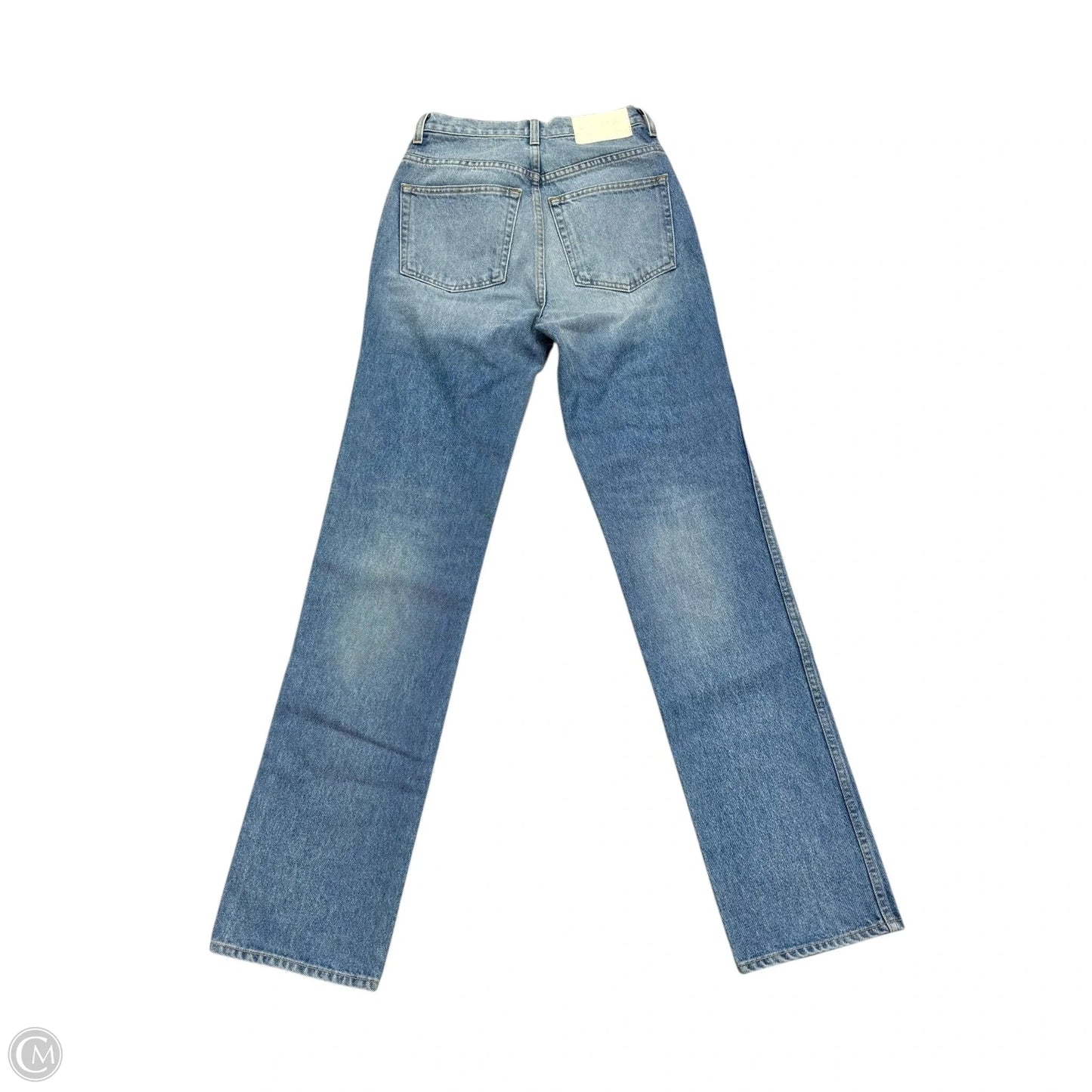 Jeans Straight By Grlfrnd In Blue Denim, Size: 0
