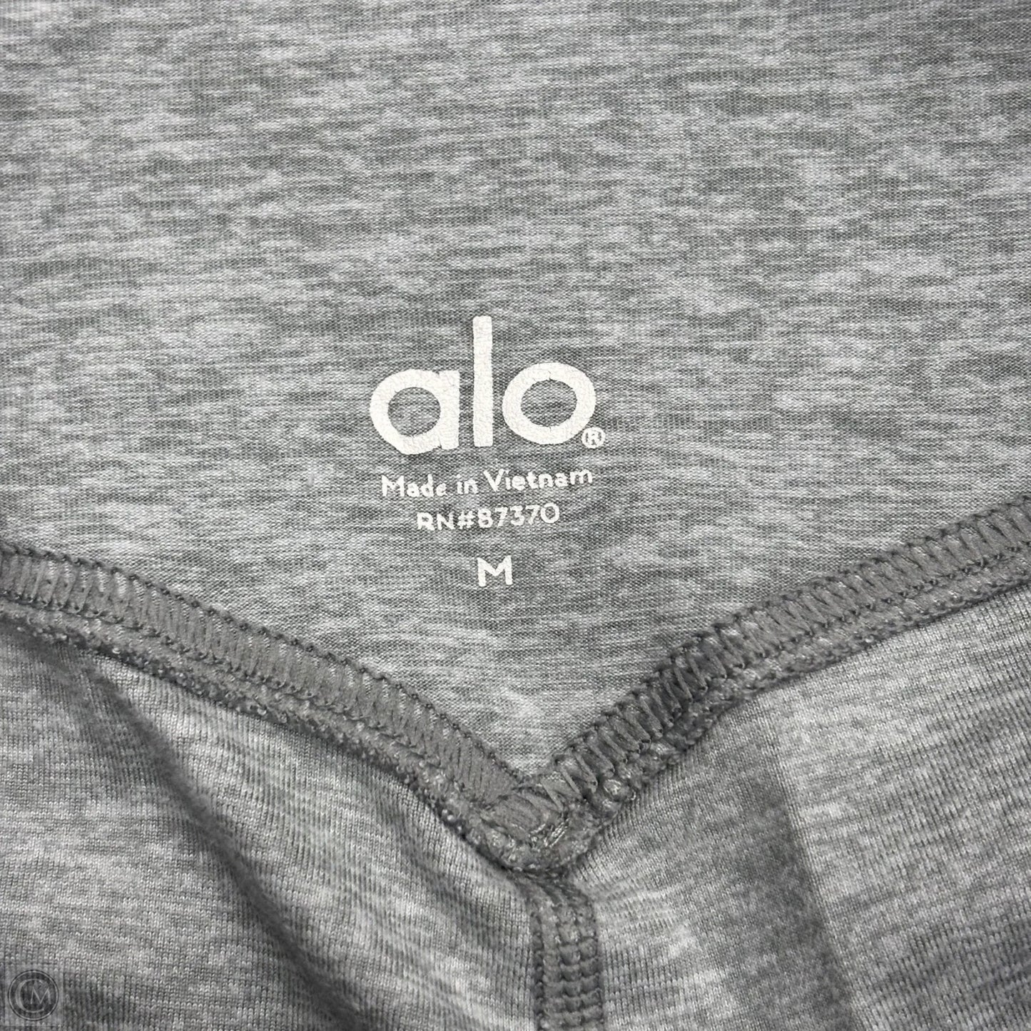 Athletic Leggings By Alo In Grey, Size: M
